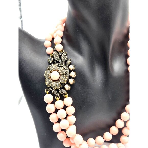 Heidi Daus Pink and Gold Necklace - Picture 5 of 6
